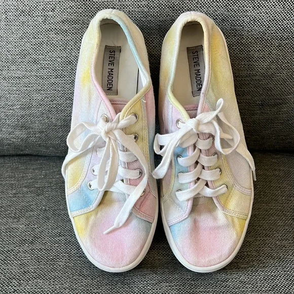 Steve Madden multi colored platform shoes 9.5M - Picture 4 of 12